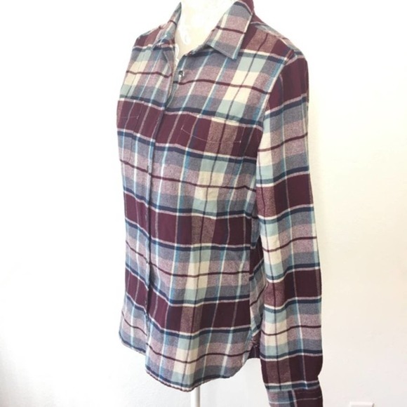 Woolrich Flannel Plaid MED Cotton Button Down 1236 - Picture 5 of 7